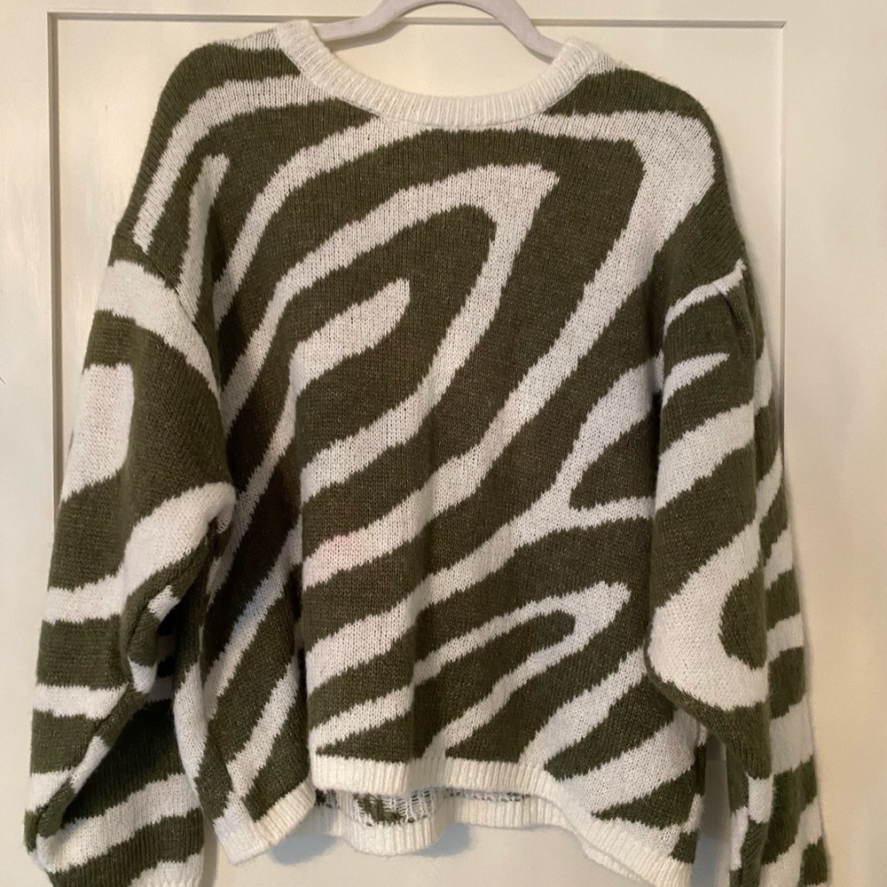 Topshop Zebra Sweater